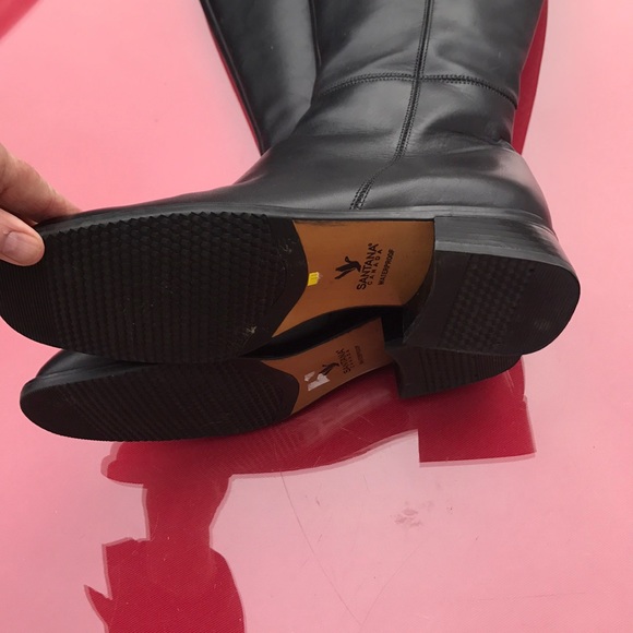 Santana Canada black leather boots in excellent - Picture 5 of 8